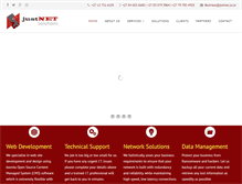 Tablet Screenshot of justnet.co.za